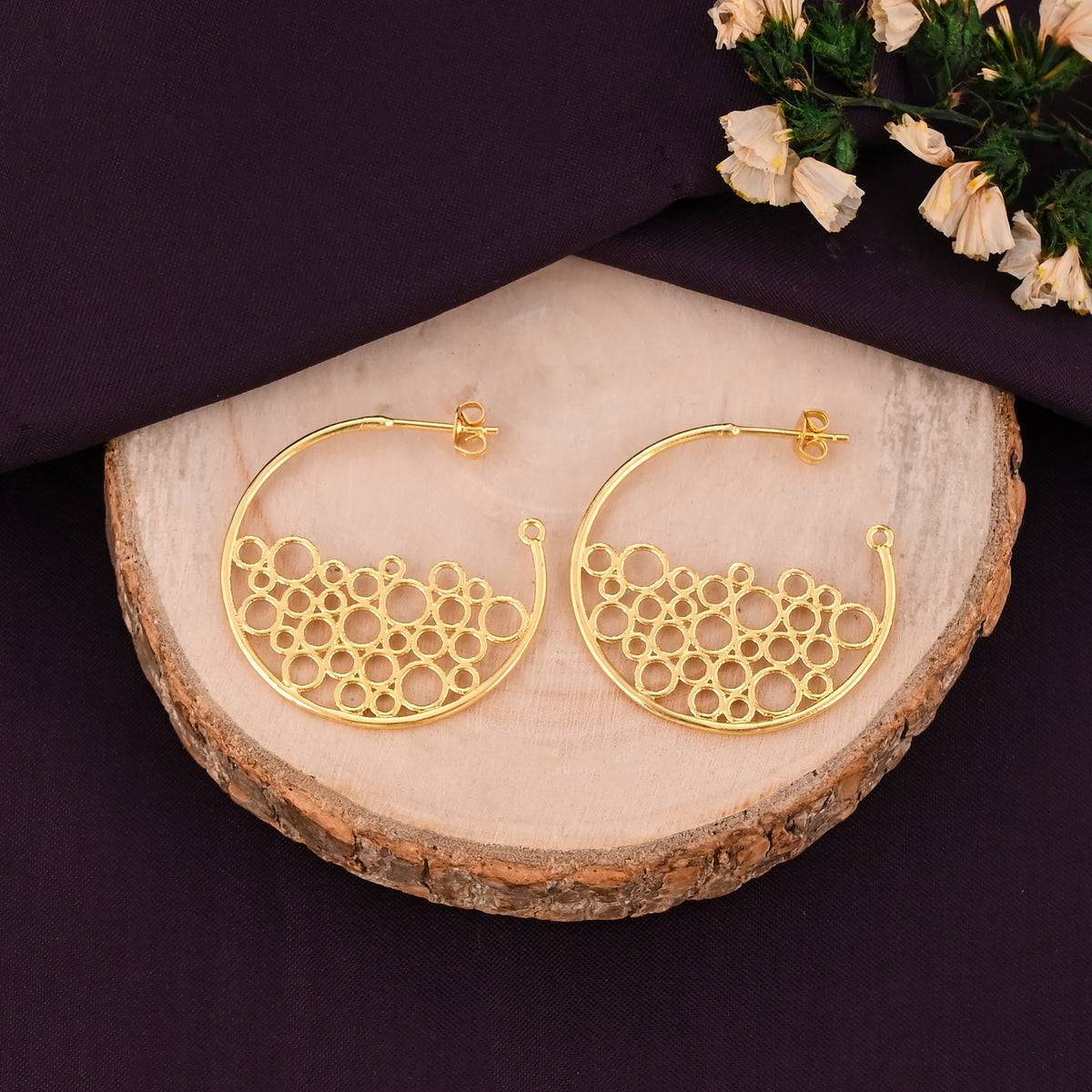 Bubble Hoop Earrings | Contemporary Statement Earrings