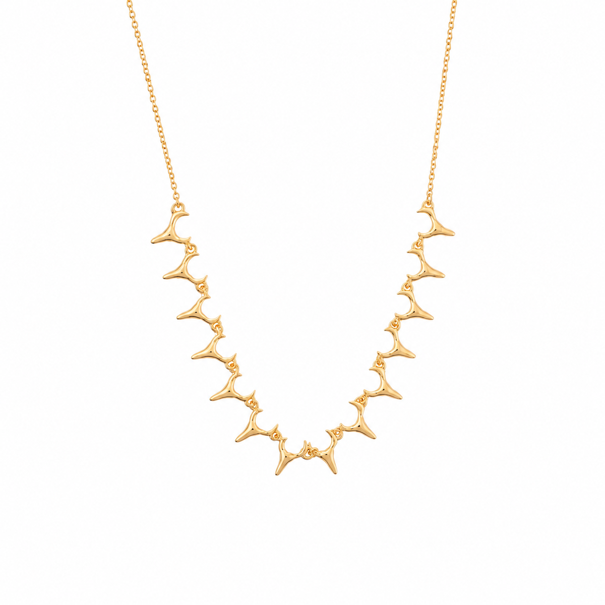 Gold Plated Deer Charm Necklace – Minimalist Deer Statement Necklace for Women
