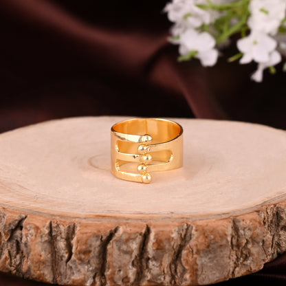 Statement Plain Adjustable Ring For Her
